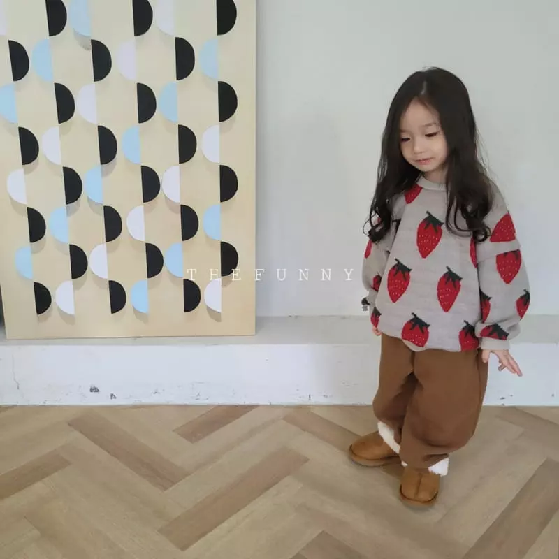 The Funny - Korean Children Fashion - #discoveringself - Strawberry Knit Sweatshirt - 10