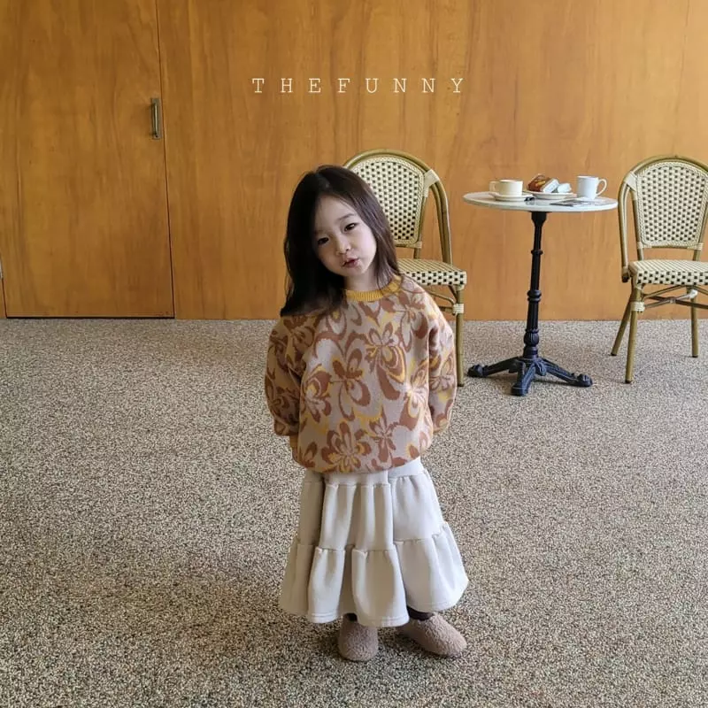 The Funny - Korean Children Fashion - #kidsshorts - Flower Knit Sweatshirt - 5