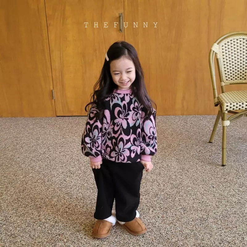 The Funny - Korean Children Fashion - #littlefashionista - Flower Knit Sweatshirt - 9
