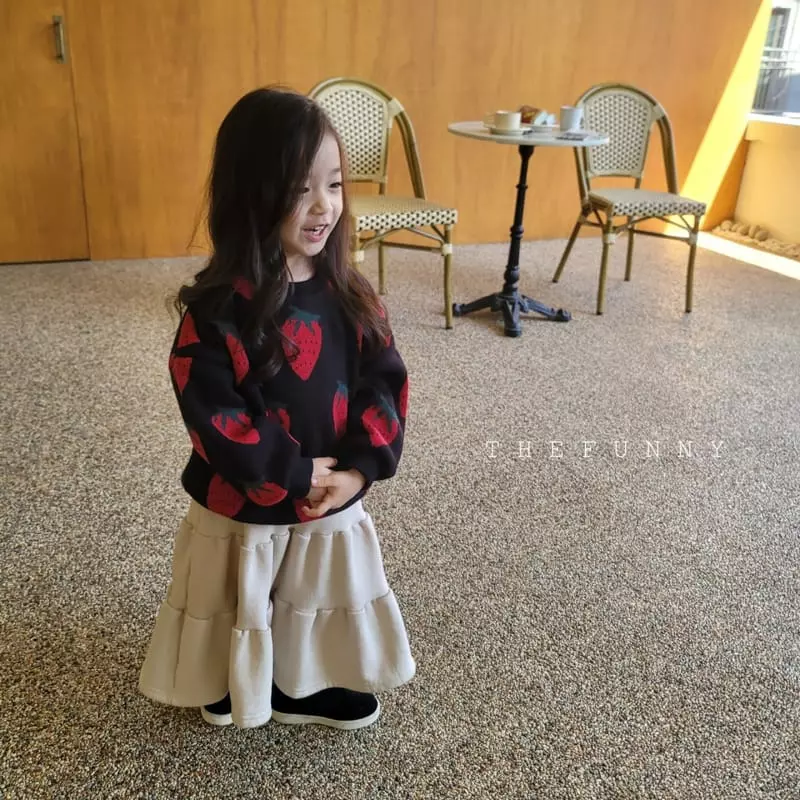 The Funny - Korean Children Fashion - #minifashionista - Strawberry Knit Sweatshirt - 2