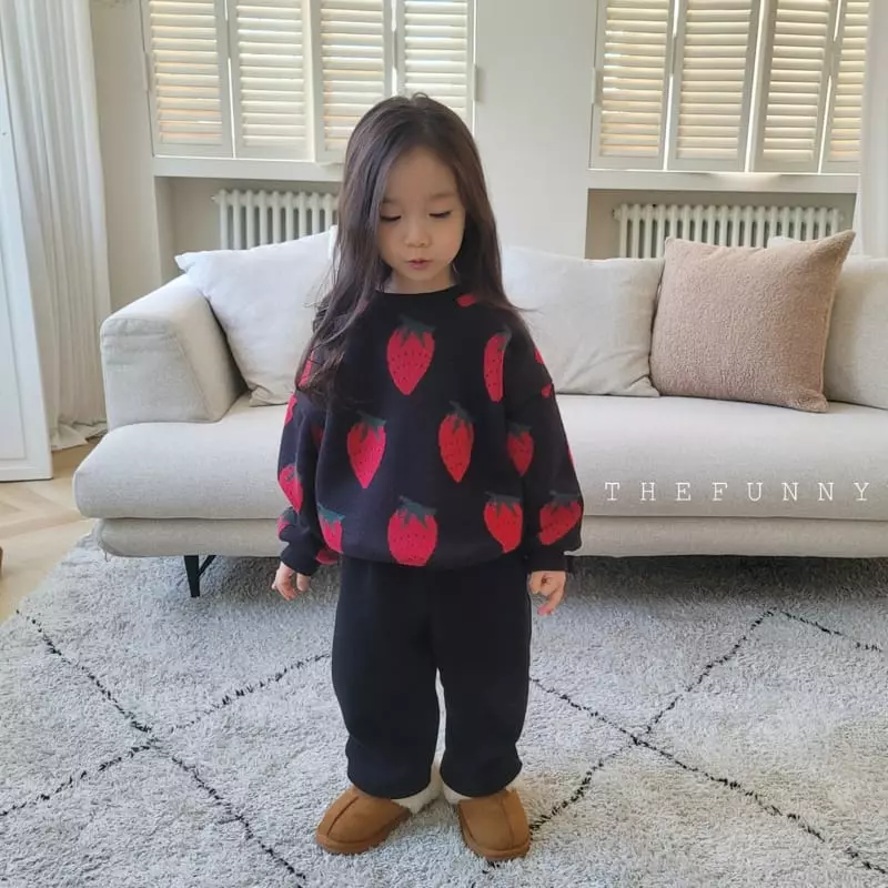 The Funny - Korean Children Fashion - #prettylittlegirls - Strawberry Knit Sweatshirt - 4