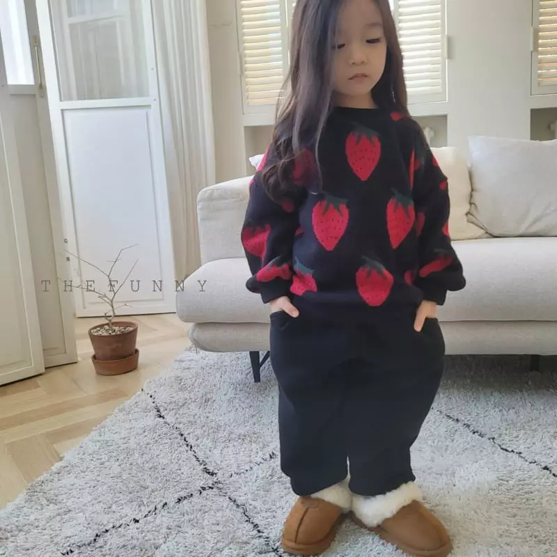 The Funny - Korean Children Fashion - #toddlerclothing - Strawberry Knit Sweatshirt - 5