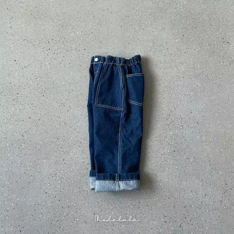 The Lalala - Korean Children Fashion - #childofig - Denim Puttig Pants - 12