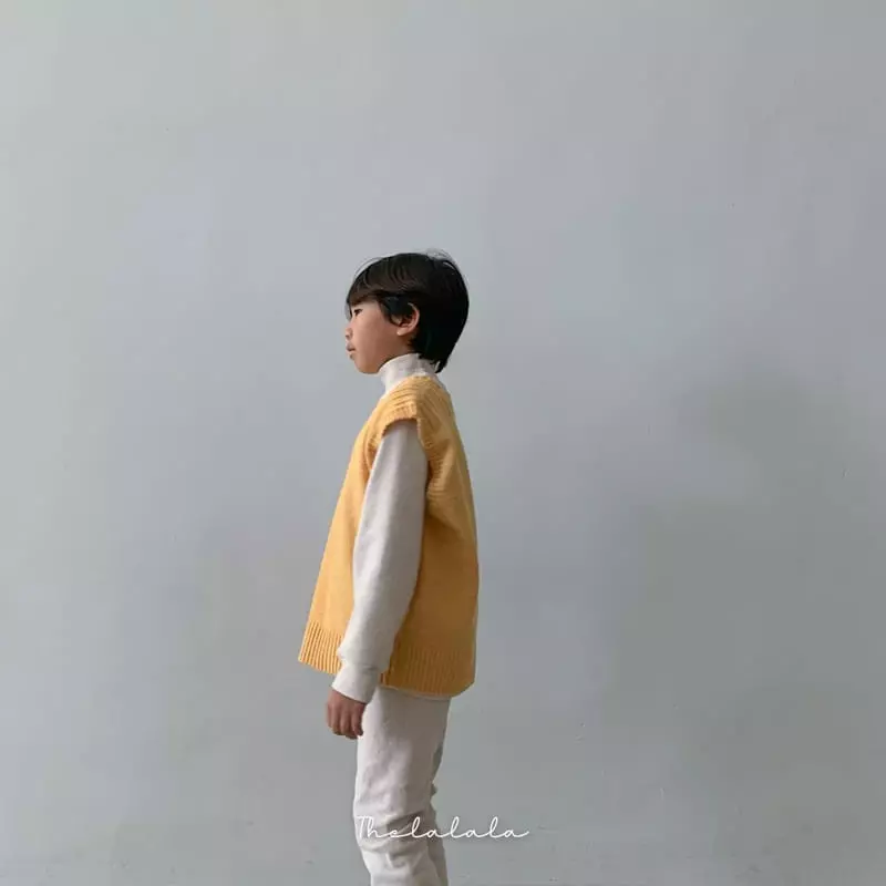 The Lalala - Korean Children Fashion - #childofig - Black Whole Knit Vest - 6