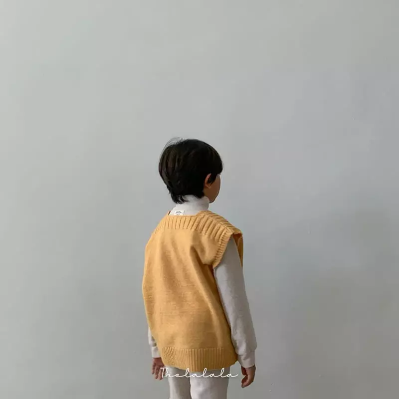 The Lalala - Korean Children Fashion - #childrensboutique - Black Whole Knit Vest - 7