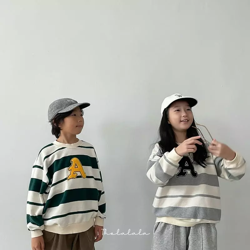 The Lalala - Korean Children Fashion - #discoveringself - A Stripes Sweatsirt - 3