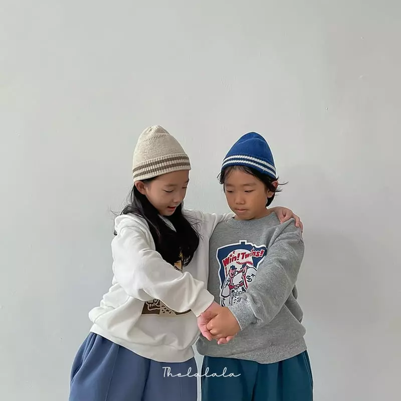 The Lalala - Korean Children Fashion - #discoveringself - Vintage Baseball Sweatshirt - 2