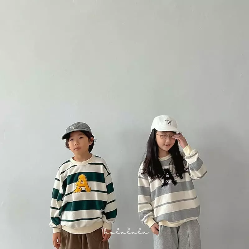 The Lalala - Korean Children Fashion - #discoveringself - A Stripes Sweatsirt - 4