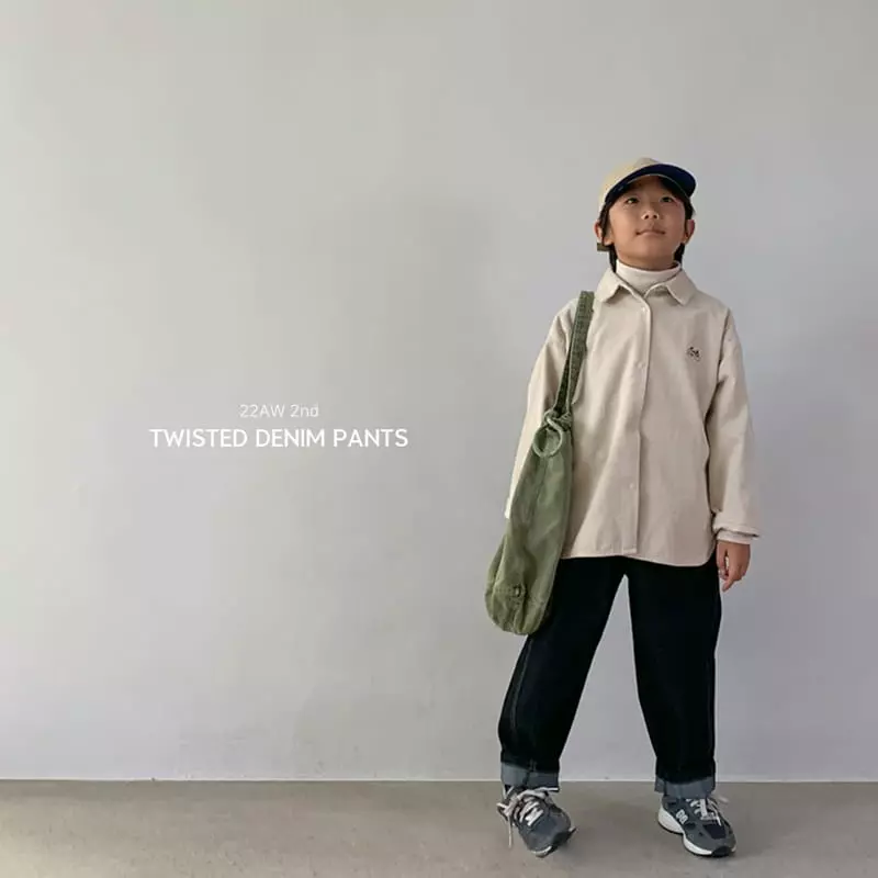 The Lalala - Korean Children Fashion - #kidsshorts - Twist Jeans - 2