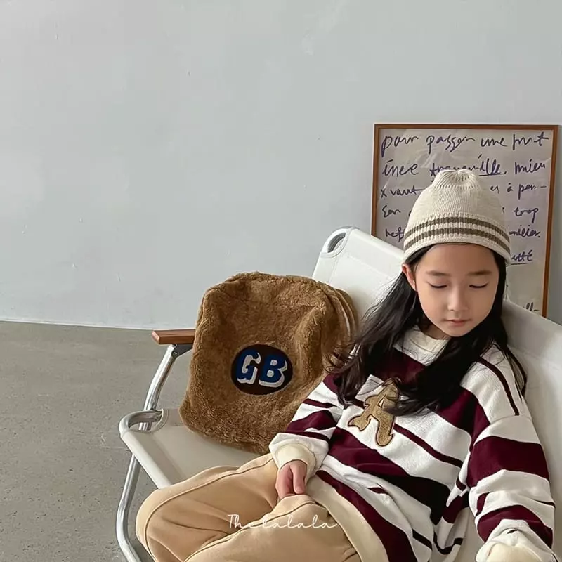 The Lalala - Korean Children Fashion - #kidsshorts - A Stripes Sweatsirt - 5
