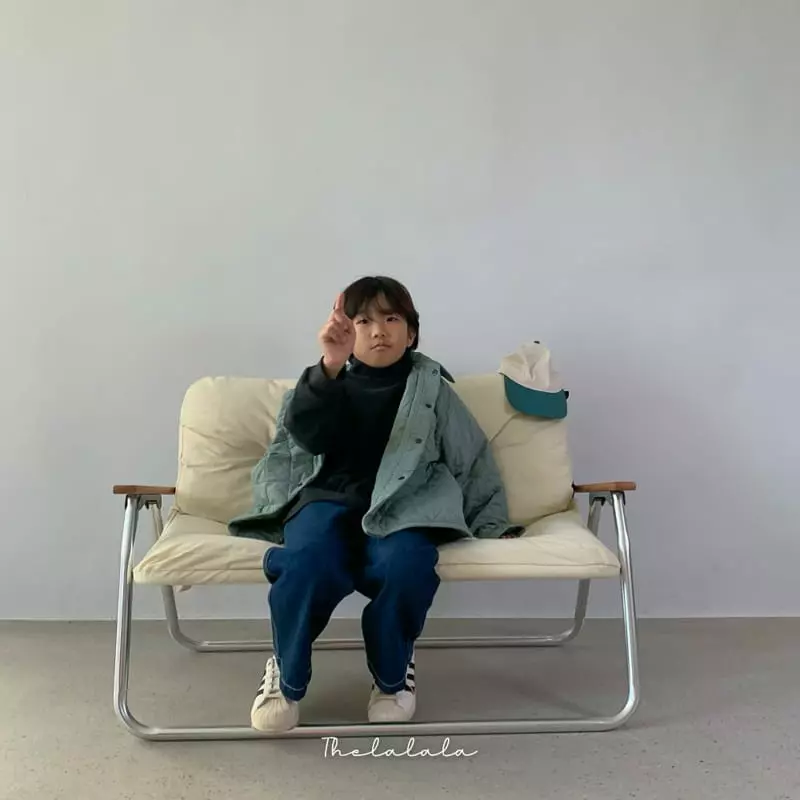 The Lalala - Korean Children Fashion - #minifashionista - Denim Puttig Pants - 9