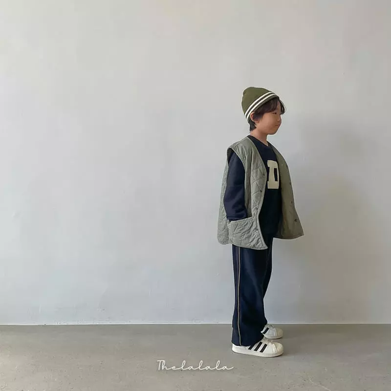 The Lalala - Korean Children Fashion - #minifashionista - D Herringbone Sweatshirt - 5
