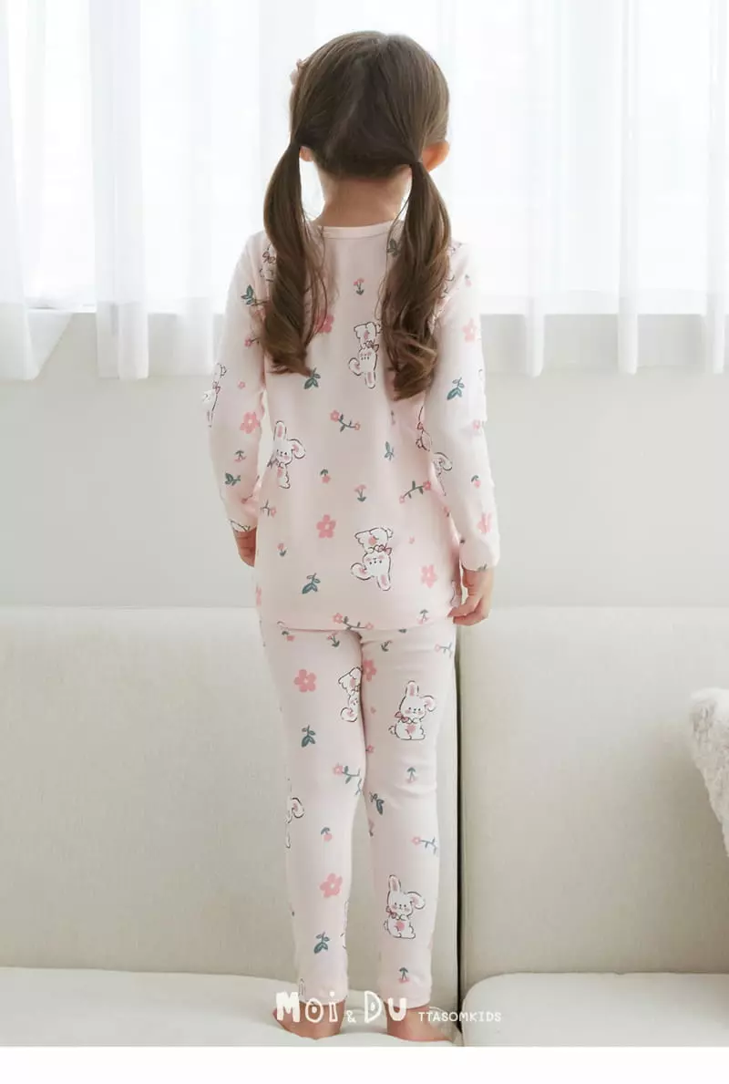 Ttasom - Korean Children Fashion - #childrensboutique - Cozy Rabbit Cotton Modal Span Easywear - 6