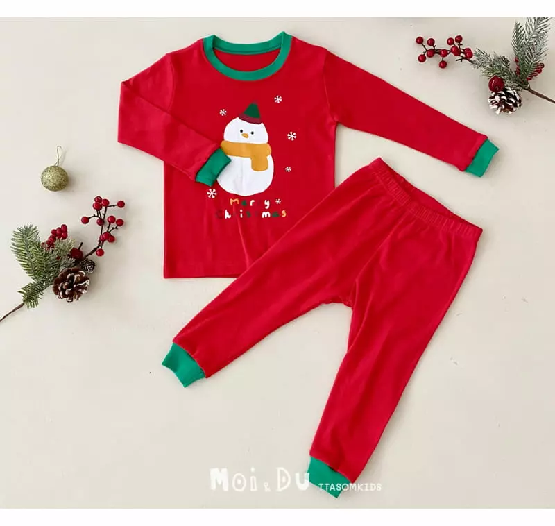 Ttasom - Korean Children Fashion - #designkidswear - Snowman Dumble Washing Fraise 30 Easywear
