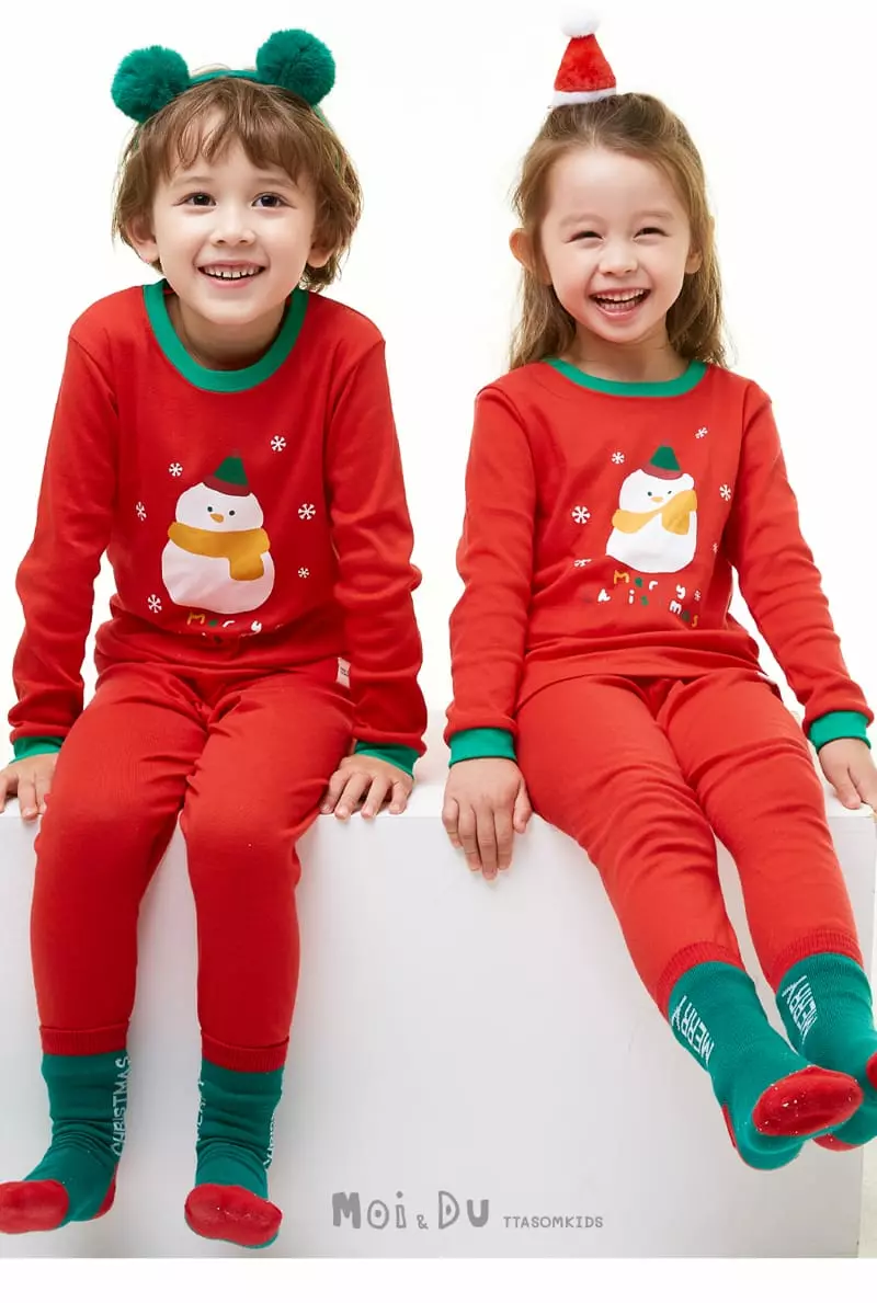 Ttasom - Korean Children Fashion - #kidsstore - Snowman Dumble Washing Fraise 30 Easywear - 5