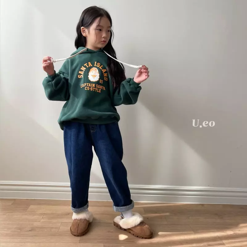 U Eo - Korean Children Fashion - #Kfashion4kids - Fleece Jeans - 10