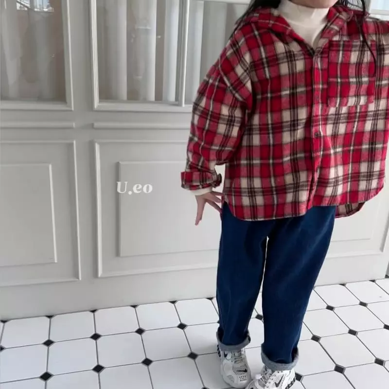 U Eo - Korean Children Fashion - #Kfashion4kids - Peach Turtleneck Tee - 7