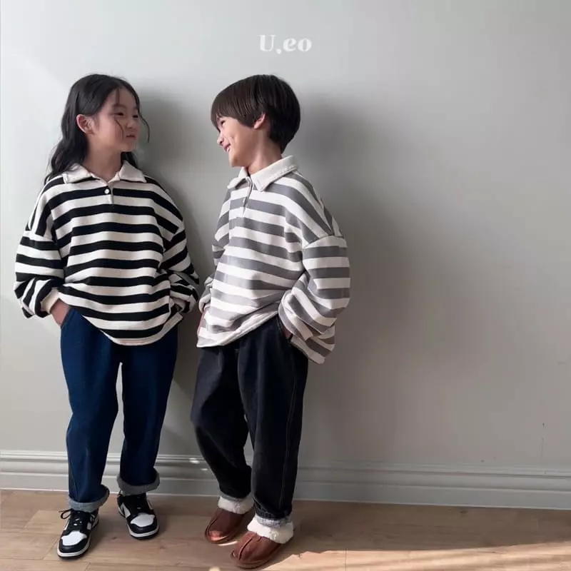 U Eo - Korean Children Fashion - #childofig - Fleece Jeans - 2