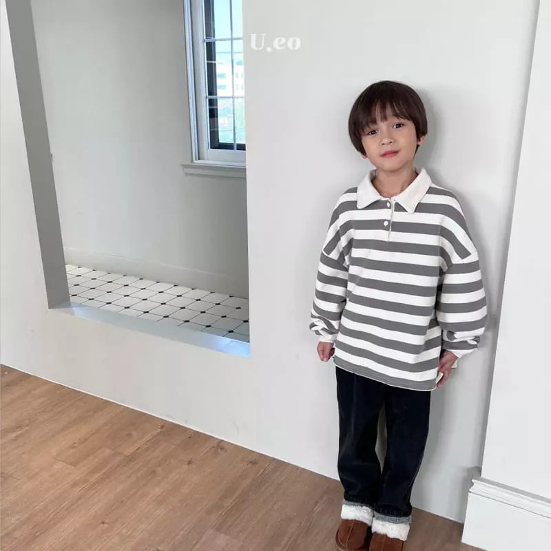 U Eo - Korean Children Fashion - #childrensboutique - Fleece Jeans - 4