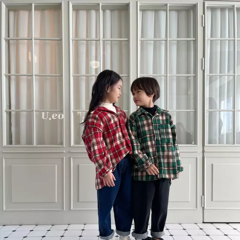 U Eo - Korean Children Fashion - #designkidswear - Peach Turtleneck Tee
