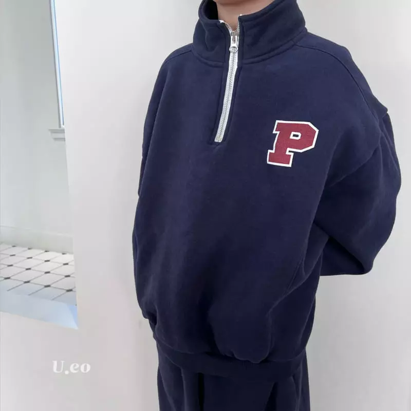 U Eo - Korean Children Fashion - #discoveringself - Half Zip-up Sweatshirt - 12
