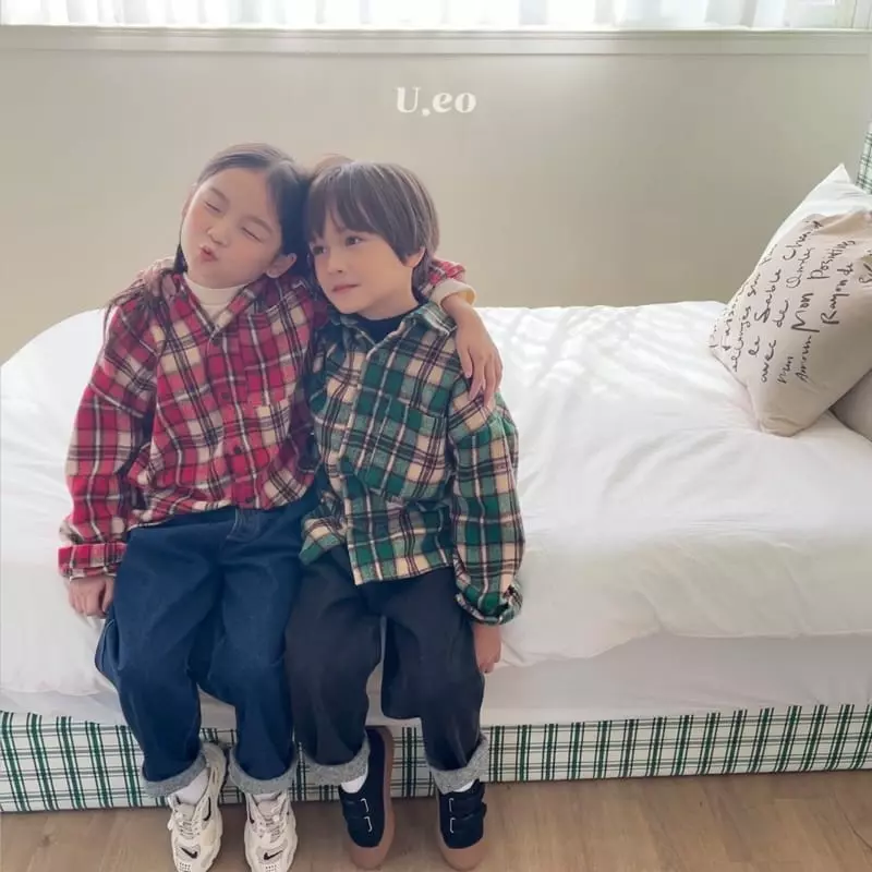 U Eo - Korean Children Fashion - #fashionkids - Peach Turtleneck Tee - 4