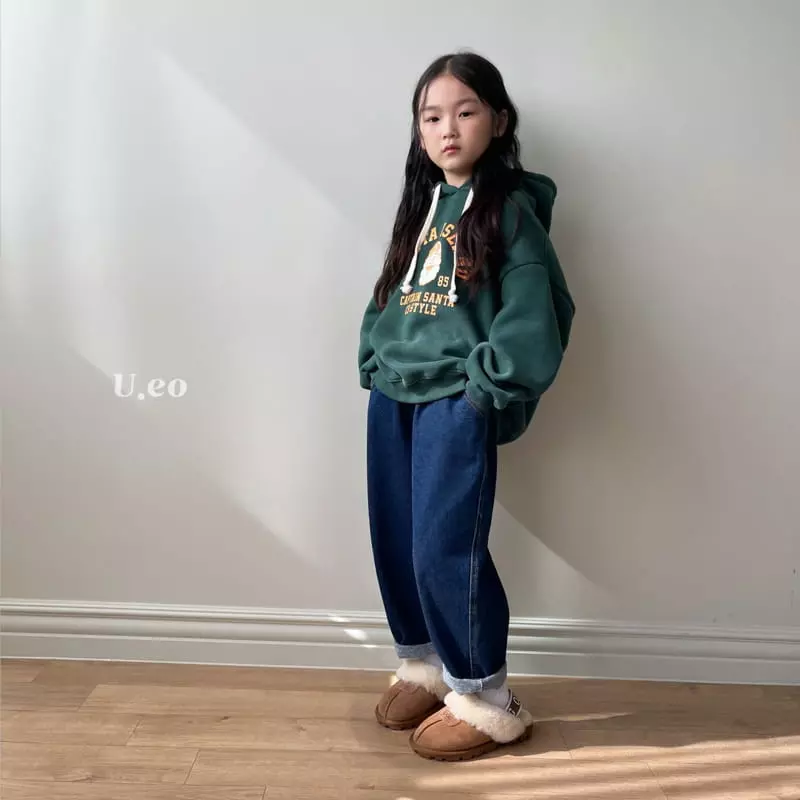 U Eo - Korean Children Fashion - #kidzfashiontrend - Fleece Jeans - 9