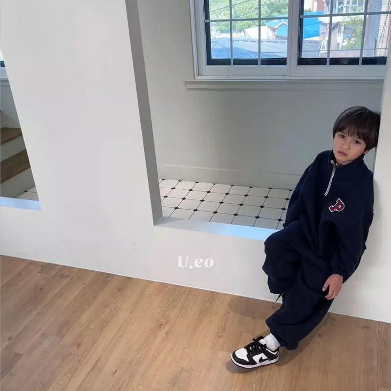 U Eo - Korean Children Fashion - #littlefashionista - Half Zip-up Sweatshirt - 2
