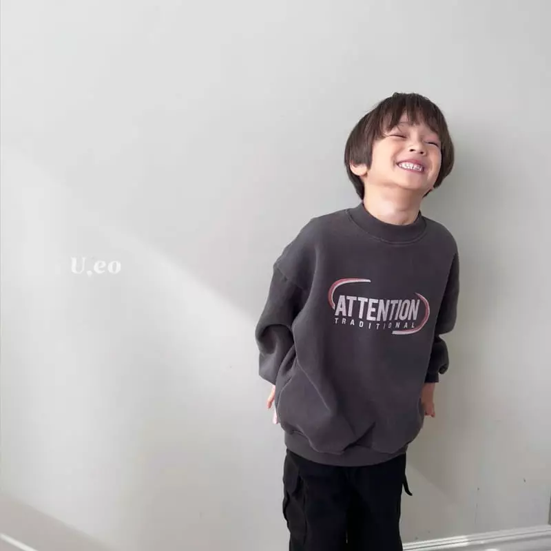 U Eo - Korean Children Fashion - #magicofchildhood - Attention Sweatshirt - 5