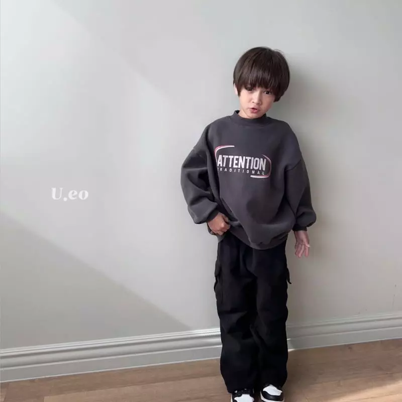 U Eo - Korean Children Fashion - #minifashionista - Attention Sweatshirt - 6