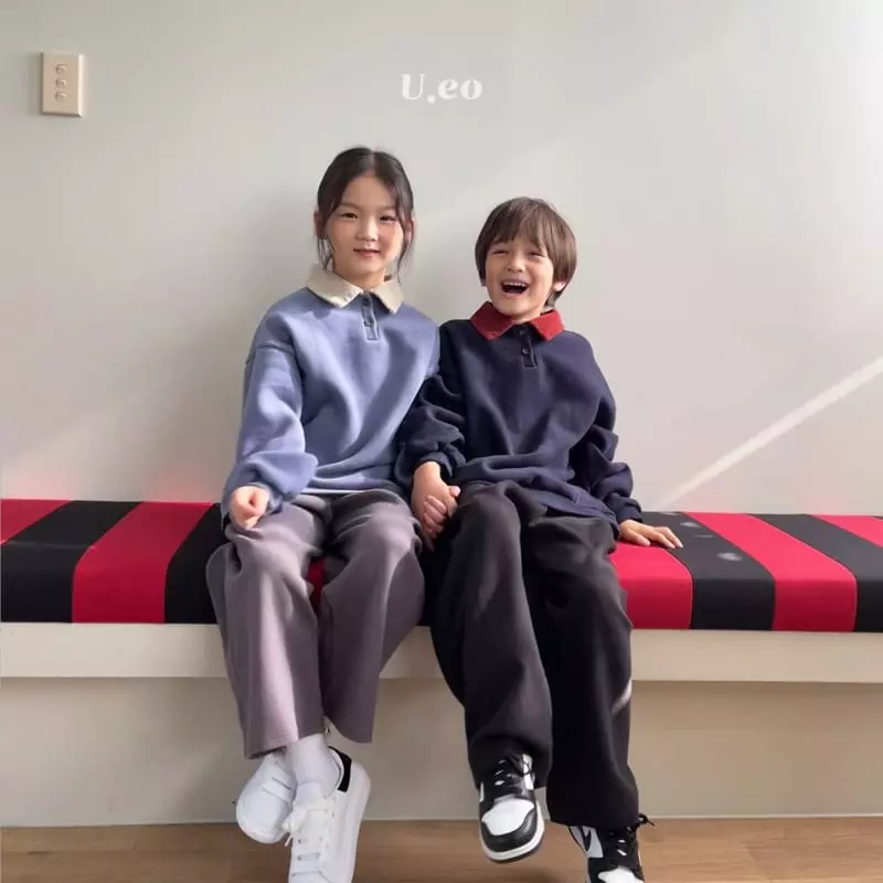 U Eo - Korean Children Fashion - #todddlerfashion - Color Collar Sweatshirt - 11