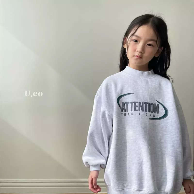 U Eo - Korean Children Fashion - #toddlerclothing - Attention Sweatshirt - 9