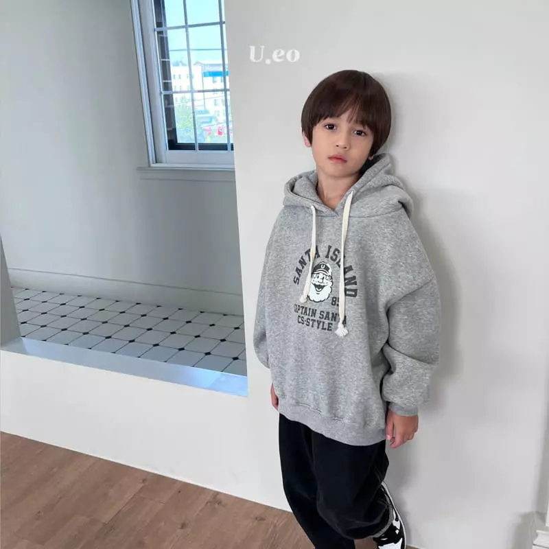 U Eo - Korean Children Fashion - #toddlerclothing - Santa Hoody - 5
