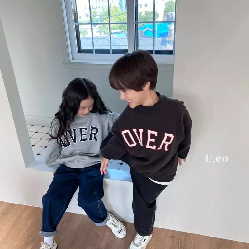 U Eo - Korean Children Fashion - #todddlerfashion - Over Sweatshirt - 4
