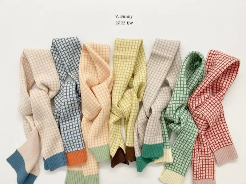 V Bunny - Korean Children Fashion - #Kfashion4kids - Check Color Muffler - 10