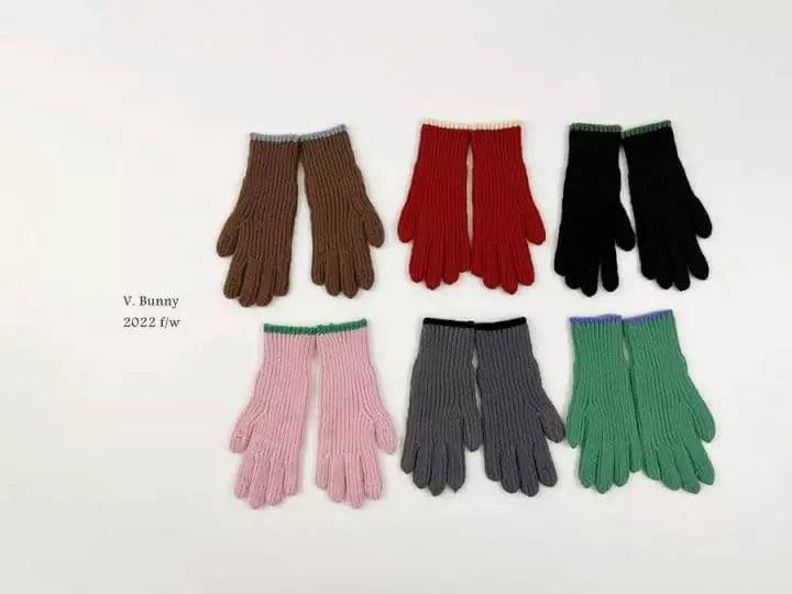 V Bunny - Korean Children Fashion - #kidzfashiontrend - Kid Line Gloves - 4