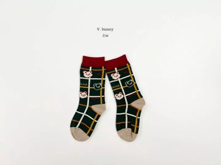 V Bunny - Korean Children Fashion - #childrensboutique - Tree Be Socks Set - 5