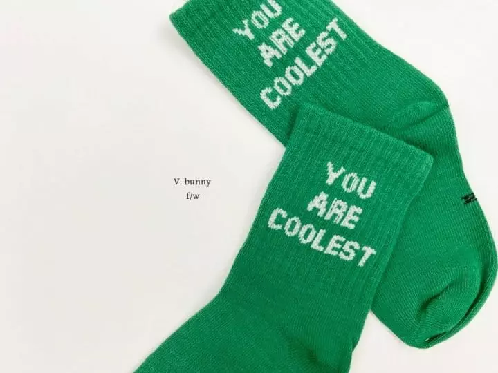 V Bunny - Korean Children Fashion - #designkidswear - Food Socks Set - 9