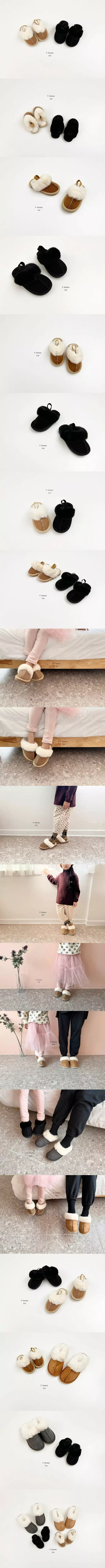 V Bunny - Korean Children Fashion - #discoveringself - Fleece Slipper