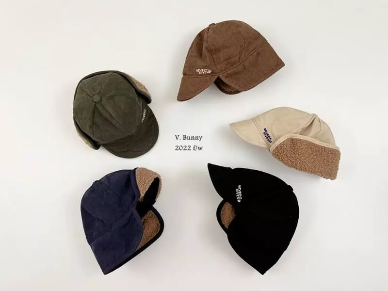 V Bunny - Korean Children Fashion - #discoveringself - Never Rib Cap - 4