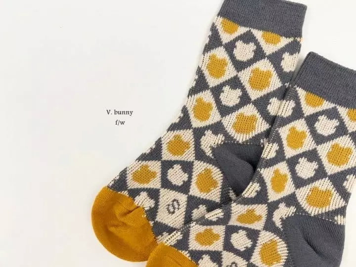 V Bunny - Korean Children Fashion - #fashionkids - Nobe Socks Set - 12