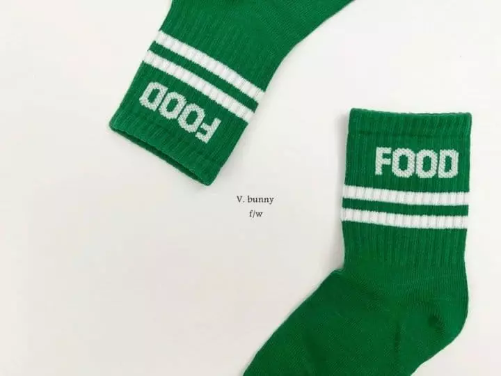 V Bunny - Korean Children Fashion - #fashionkids - Food Socks Set - 11