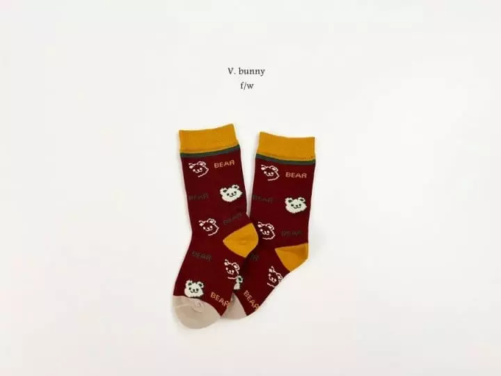 V Bunny - Korean Children Fashion - #fashionkids - Tree Be Socks Set - 8