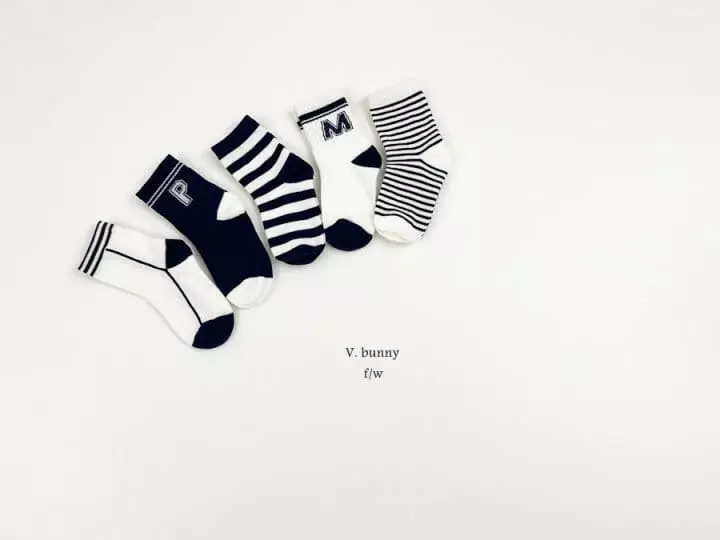 V Bunny - Korean Children Fashion - #kidsshorts - PM Socks Set - 11