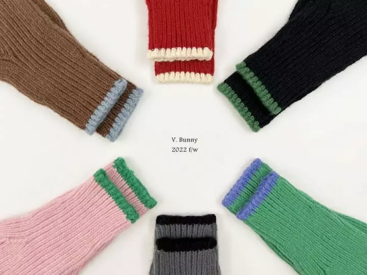 V Bunny - Korean Children Fashion - #kidzfashiontrend - Kid Line Gloves - 3