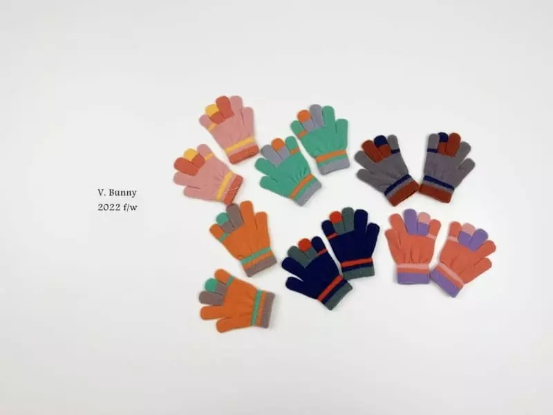 V Bunny - Korean Children Fashion - #kidzfashiontrend - Color Gloves - 2