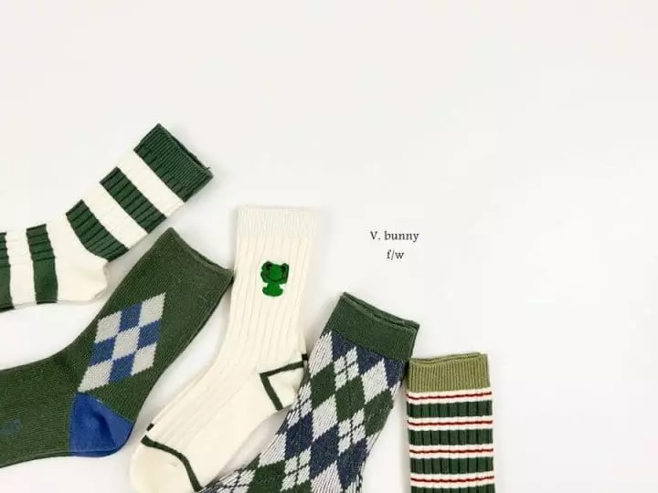 V Bunny - Korean Children Fashion - #kidzfashiontrend - Fugg Socks Set - 12