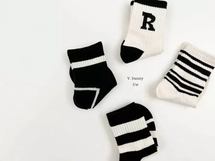 V Bunny - Korean Children Fashion - #kidzfashiontrend - Alls Socks Set - 2