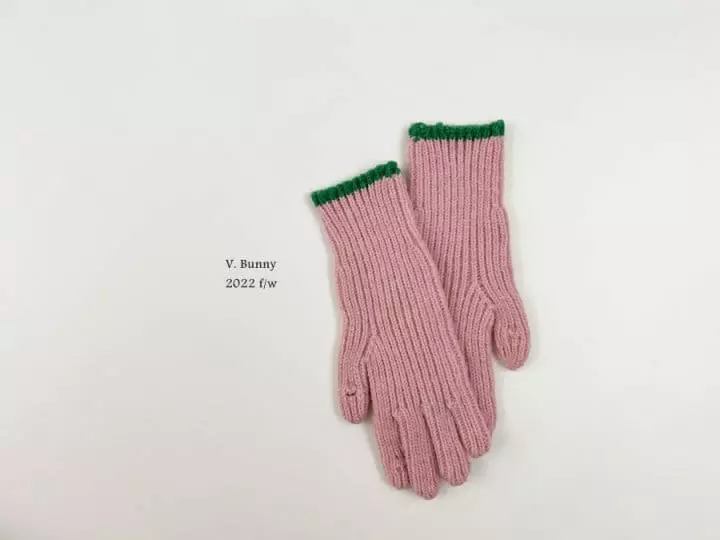 V Bunny - Korean Children Fashion - #littlefashionista - Kid Line Gloves - 5