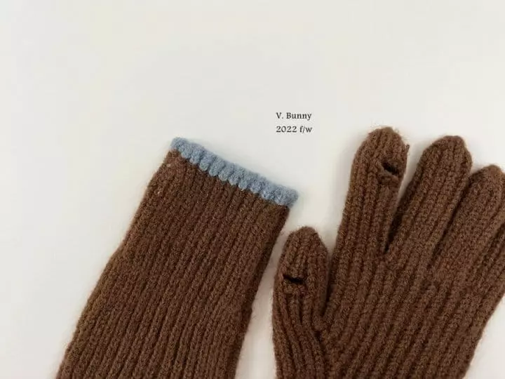 V Bunny - Korean Children Fashion - #magicofchildhood - Kid Line Gloves - 6
